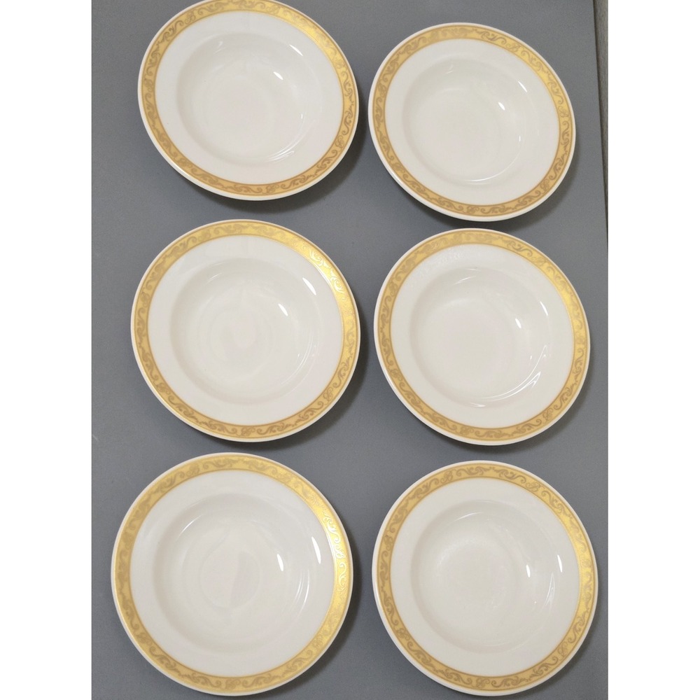 Rare Set 6 Nikko Japan Fine Bone China Bellagio Hotel Custom 4" Small Dishes